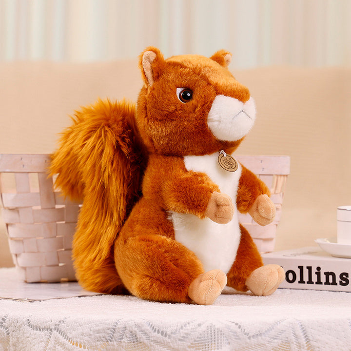 Plush Sitting Raccoon Collectible Soft Toy with Huggable Body and Embroidered Details Kalsten
