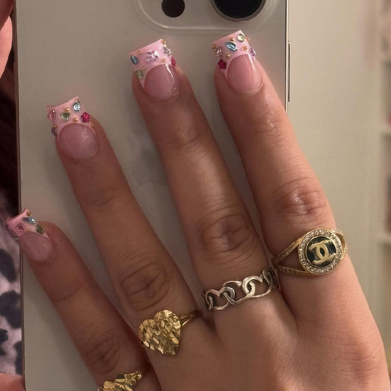 Nail art set with sparkling decorative elements Kalsten