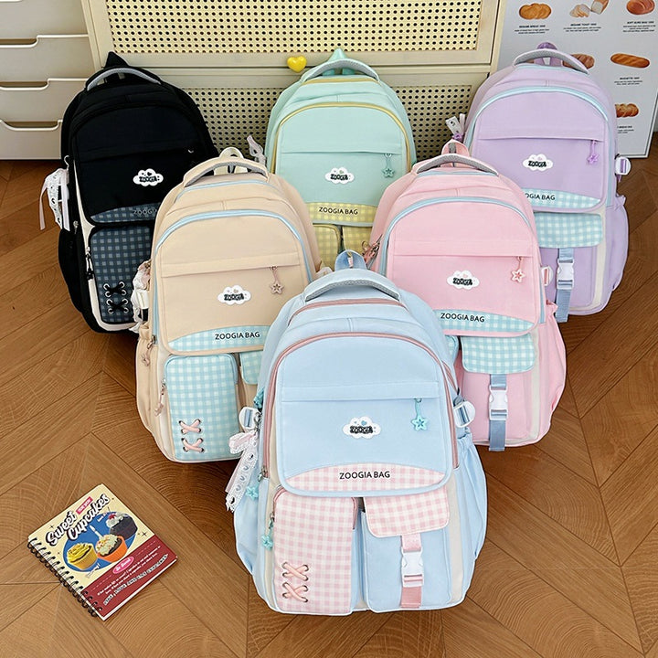 Stylish Multi-Pocket School Backpack Kalsten