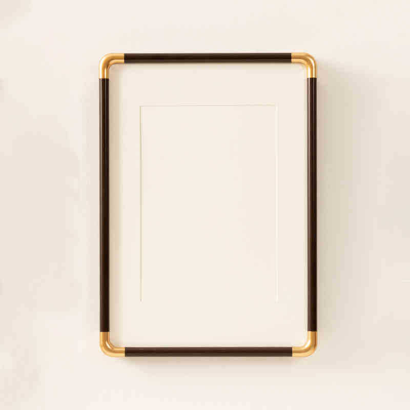 Decorative Wall Frame with Gold Accents