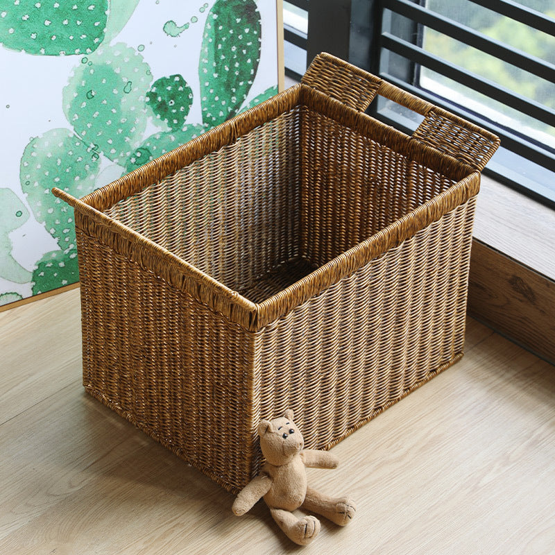 Handcrafted Woven Storage Cube with Ergonomic Handles Kalsten