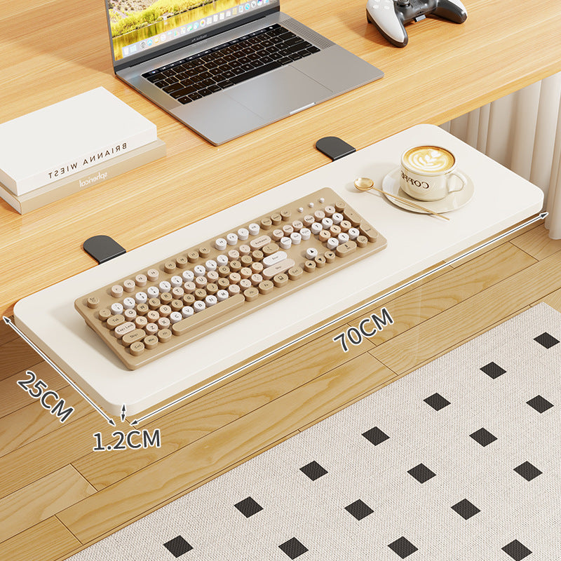 Clip-On Bamboo Folding Cup and Snack Side Table with Adjustable Swivel Clamp