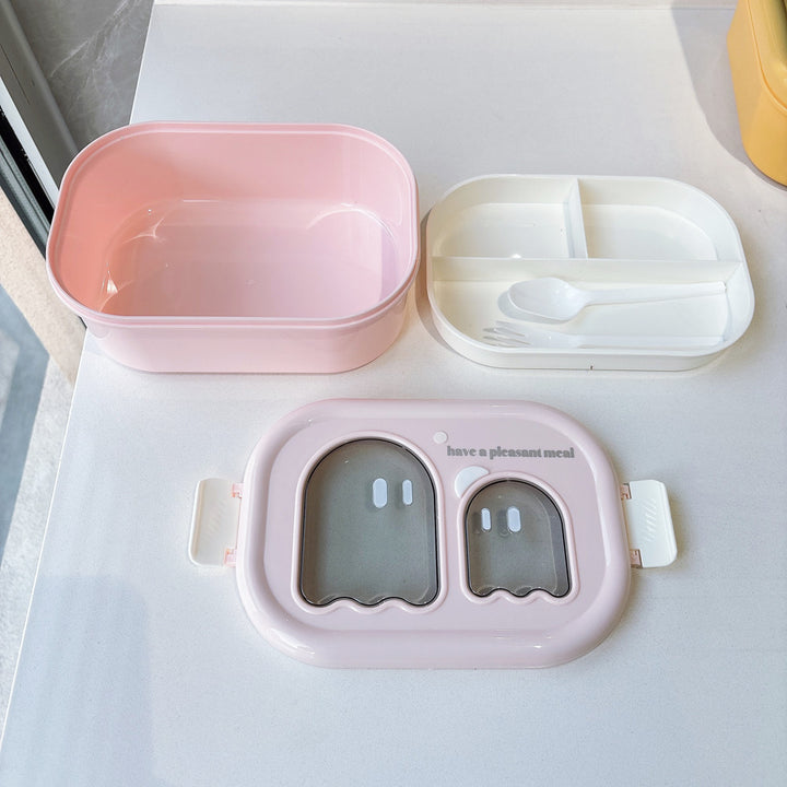 Playful Dual-Compartment Food Storage Container
