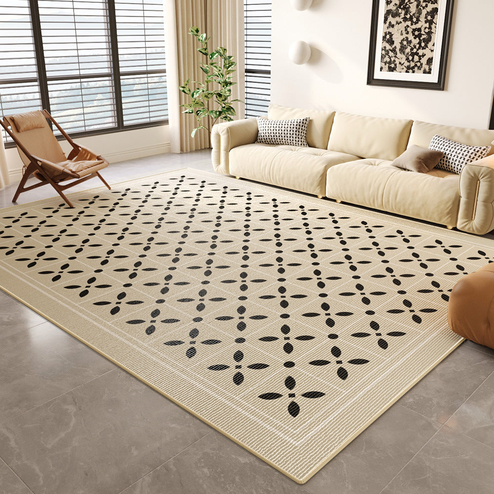 Contemporary Floral Design Area Rug