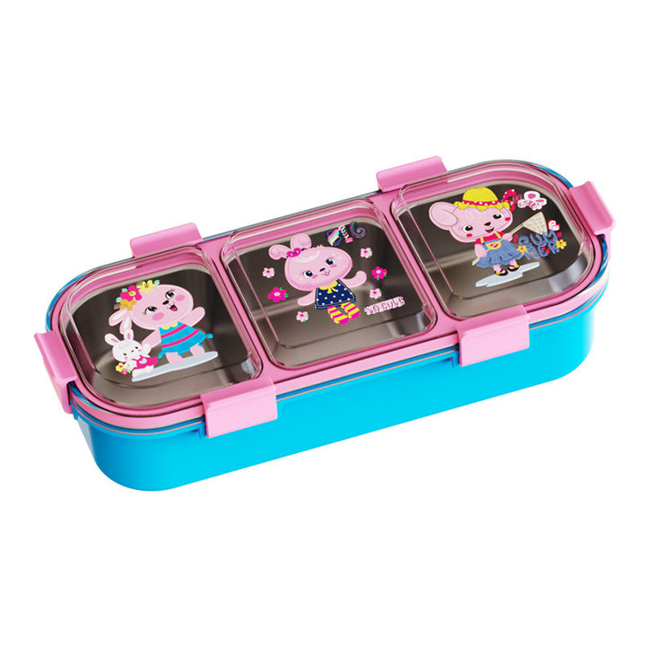 Animal-Themed Multi-Compartment Bento Lunch Box