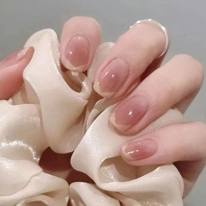 Elegant French Tip Gel Nail Art