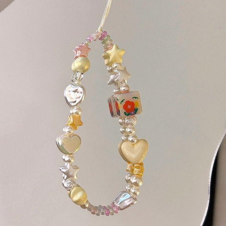 Colorful Beaded Charm Necklace Kalsten