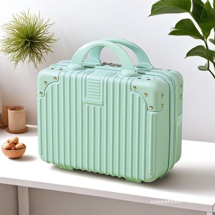 Hard-shell carry-on suitcase with secure lock and innovative design Kalsten