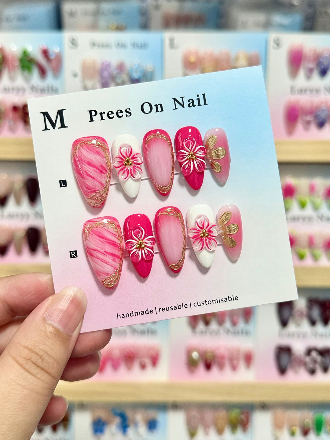 Artistic Reusable Press-On Nail Set