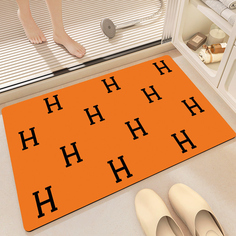 Elegant Monogrammed Bathroom Mat Kalsten