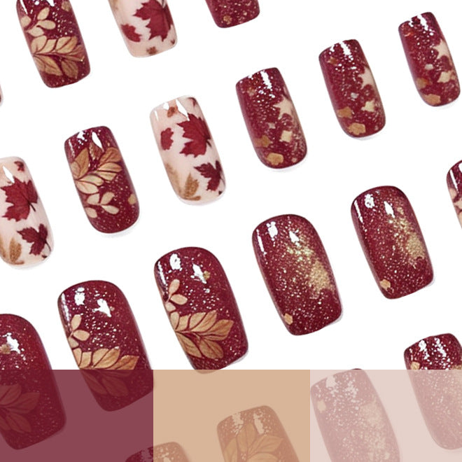 Autumn Leaves Nail Art Kalsten