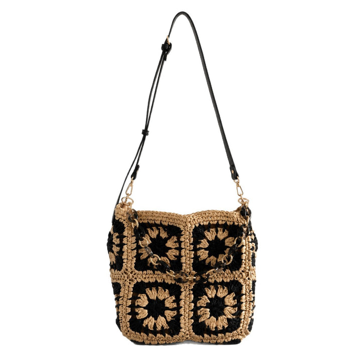 Fashionable Shoulder Bag Made of Handmade Crochet Material Kalsten
