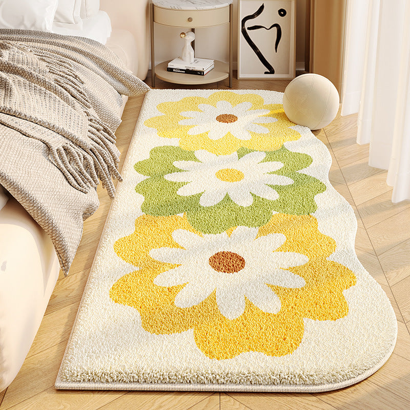Floral Shaped Plush Area Rug Kalsten