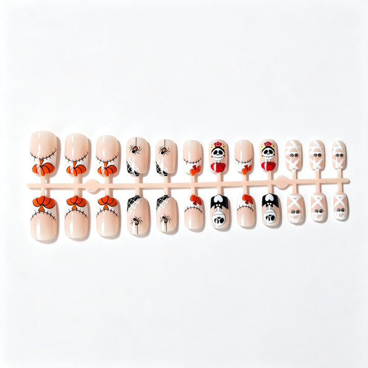 Halloween-Themed Cartoon Nail Art Kit