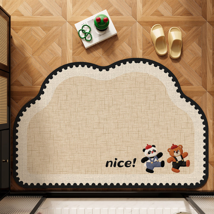 Cute Pet-Themed Bath Mat Kalsten