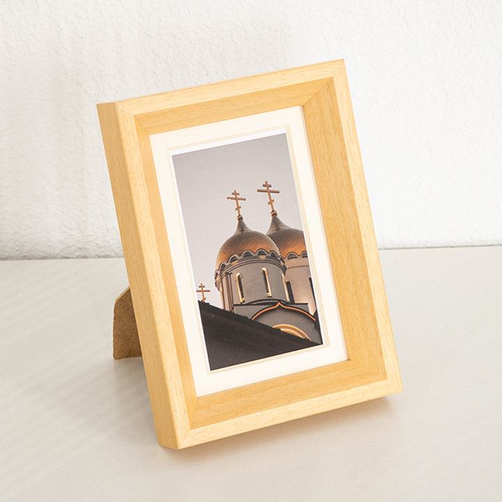 Rustic Wooden Photo Display Frame for Home
