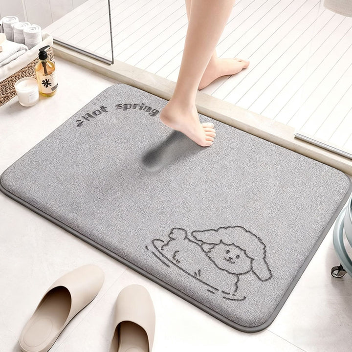 Absorbent Cartoon-Themed Bath Mat Kalsten
