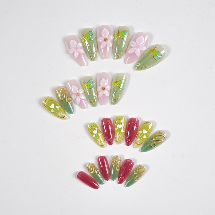 Artistic Press-On Nail Art Kit