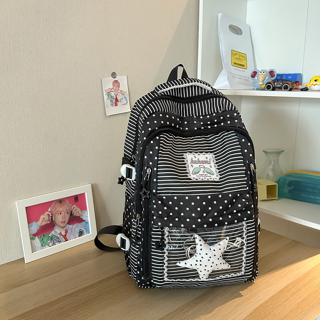 Cute Star-Patterned School Backpack Kalsten