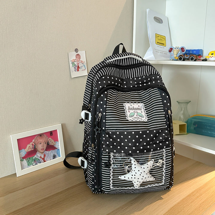 Cute Star-Patterned School Backpack Kalsten