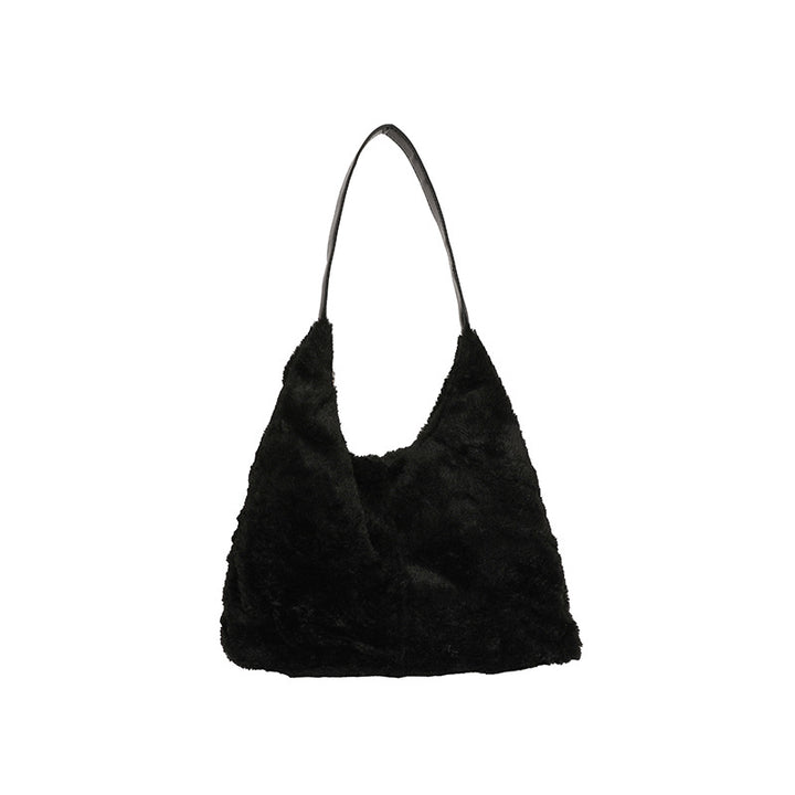 Luxurious Faux Fur Slouchy Shoulder Bag