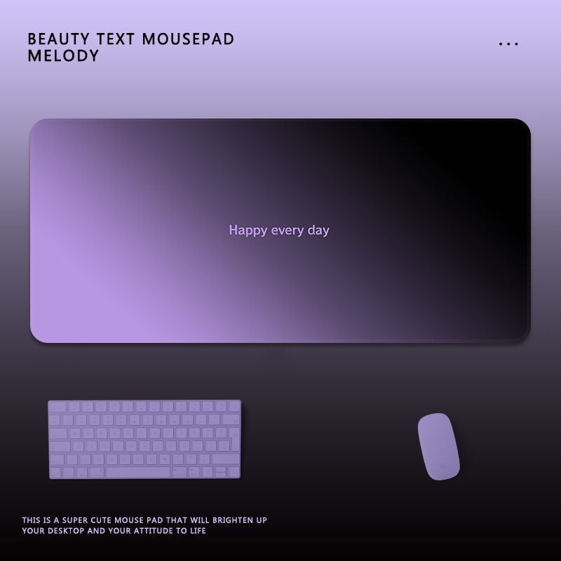 Motivational Text Gaming Mouse Pad