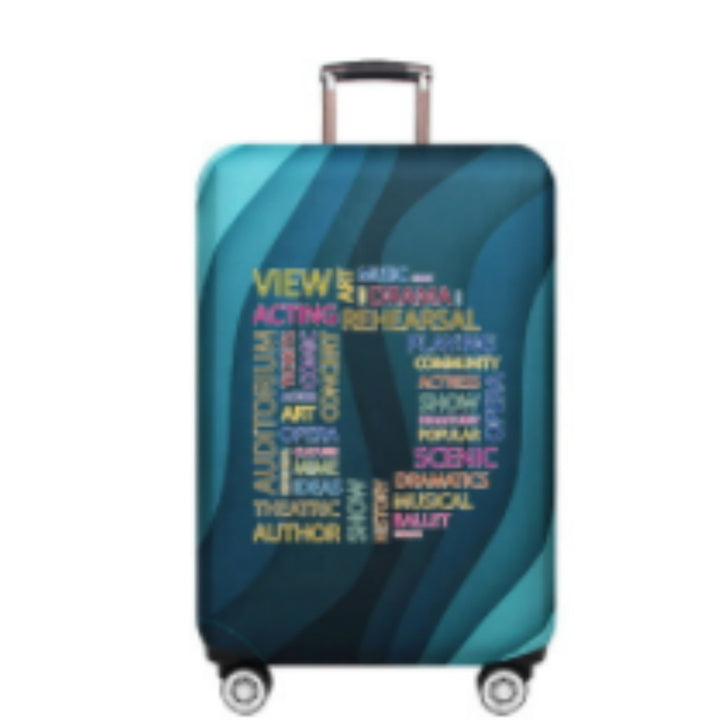 Unisex Hard Shell Suitcase with Creative Cultural Design Kalsten
