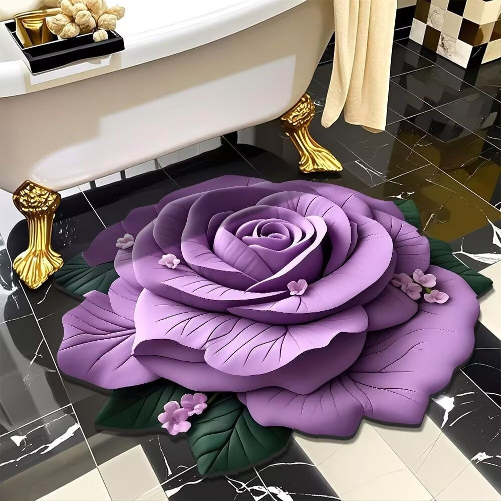 Floral-Themed 3D Area Rug Kalsten