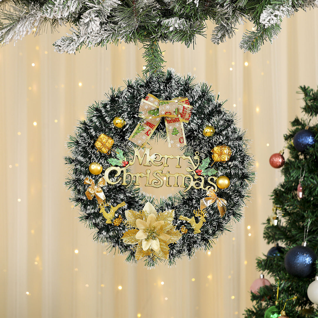 Festive Reindeer Door Wreath Decoration Kalsten