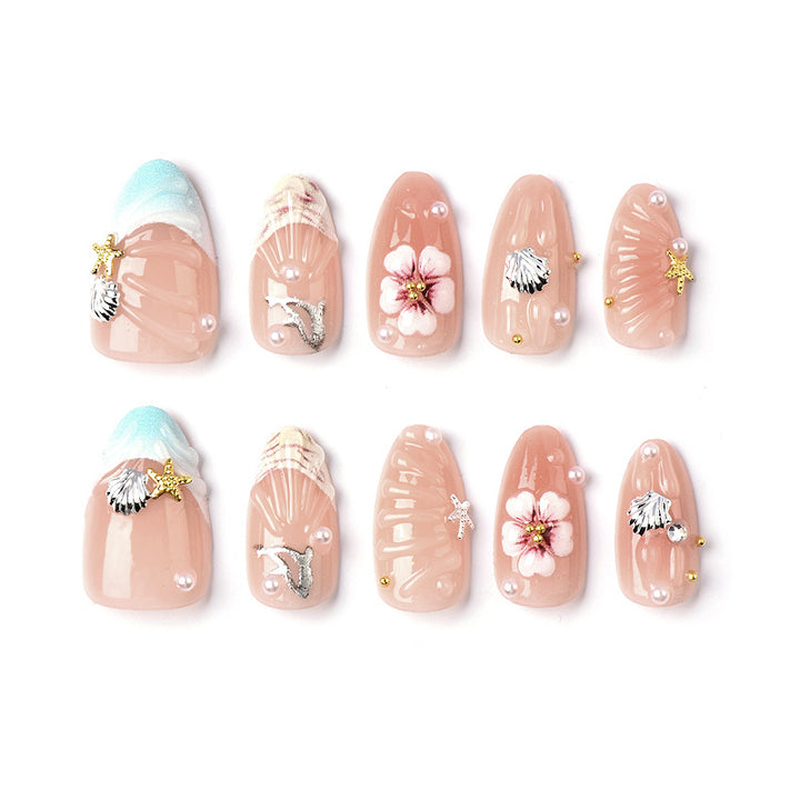 Coastal Inspired Decorative Press-On Nails Kalsten
