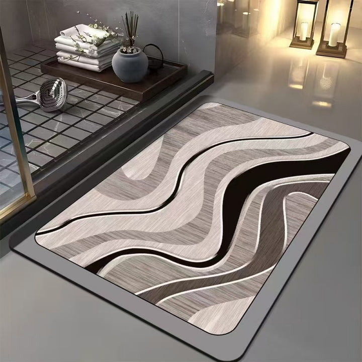 Abstract Geometric Design Bath Mat