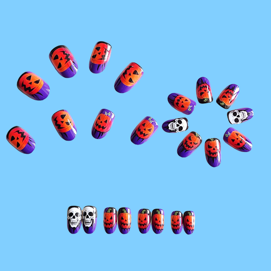 Acrylic nail set with Halloween motif Kalsten