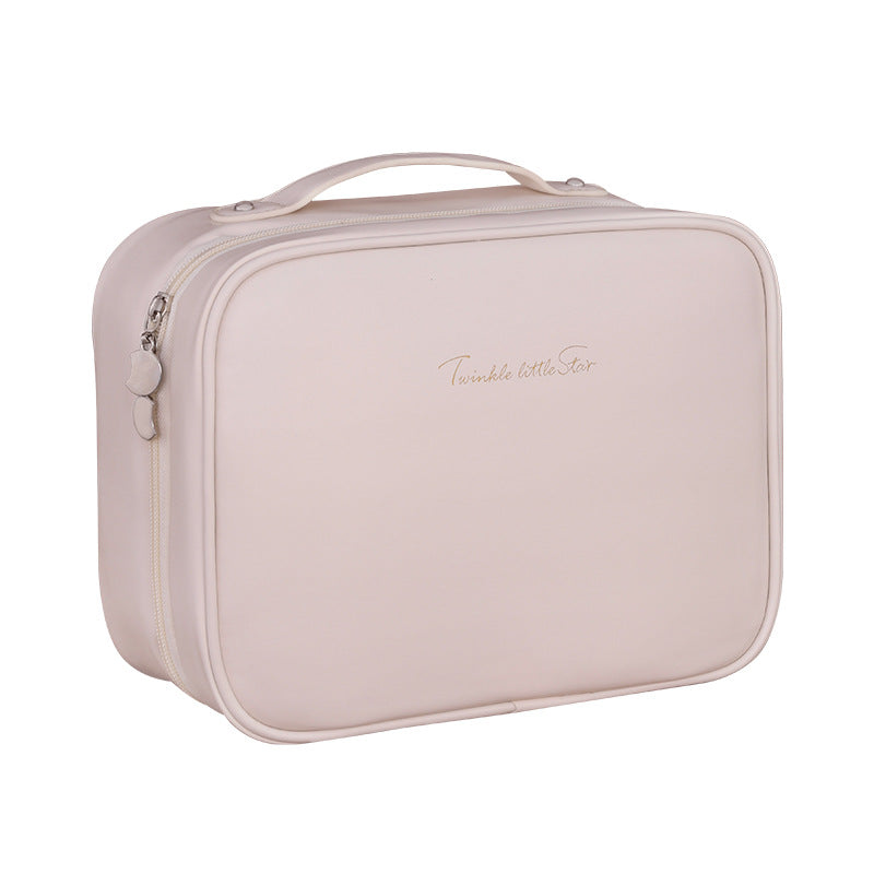 Cosmetic Organizer With Double Zipper And Elegant Interior Compartment Design Kalsten