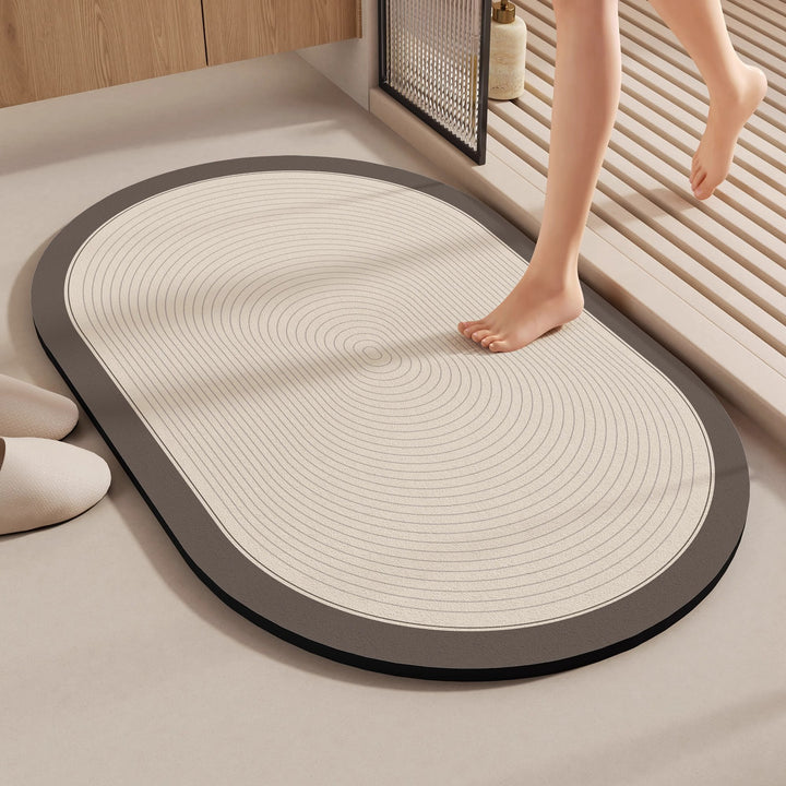 Elegant Oval Decorative Area Mat for Home