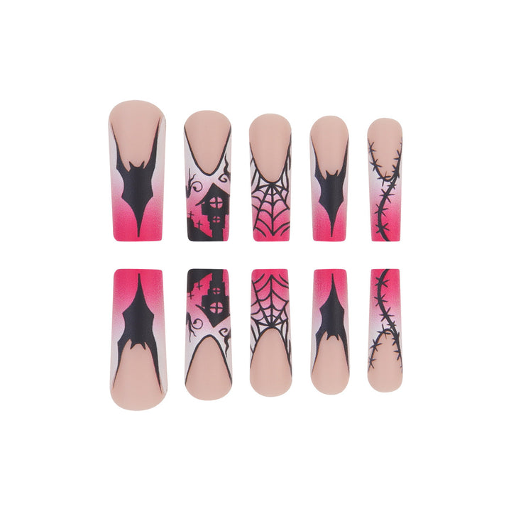 Creative Halloween-Themed Press-On Nail Art Kalsten