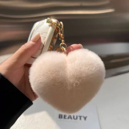 Heart-Shaped Plush Keychain Kalsten