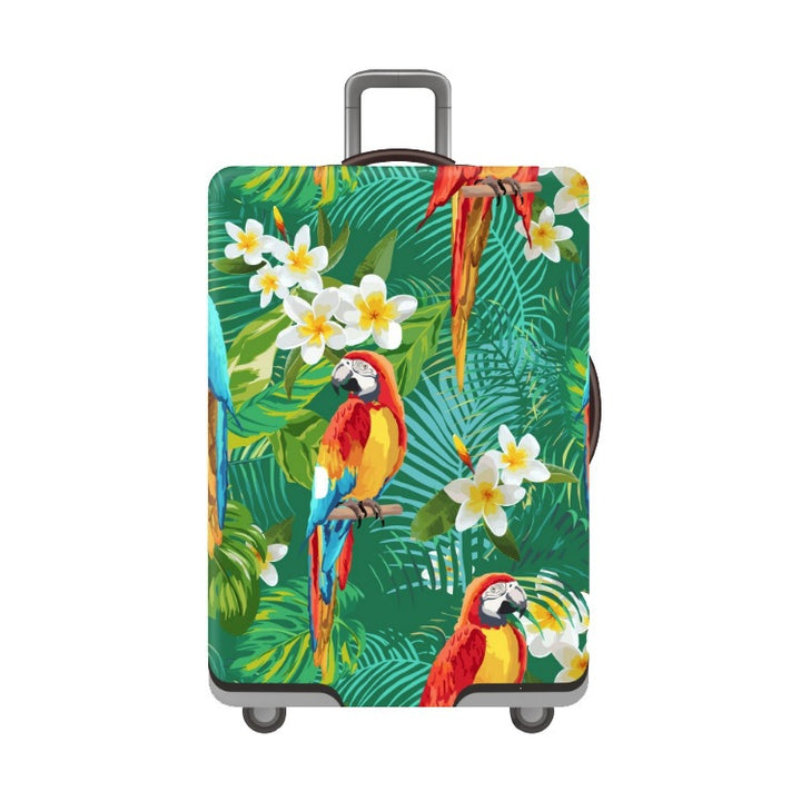 Tropical Leaf Print Hard Shell Luggage Kalsten