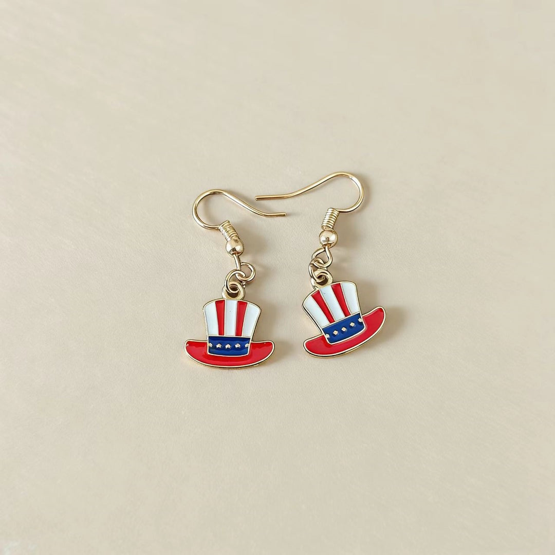 Women's nan grosgrain ribbon bow dangle earrings with fishhook findings and lightweight design Kalsten