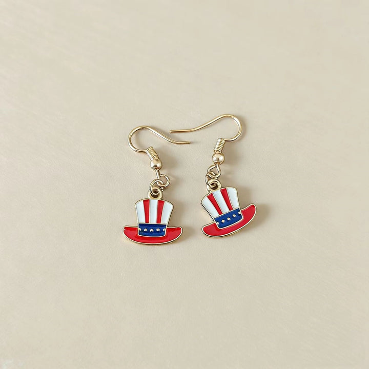 Women's nan grosgrain ribbon bow dangle earrings with fishhook findings and lightweight design Kalsten