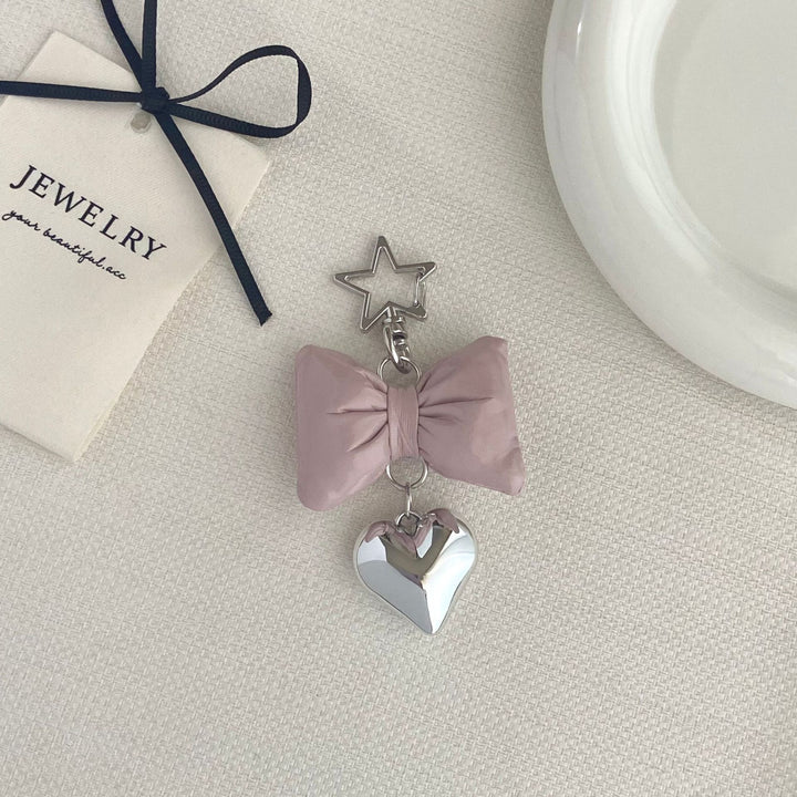 Bow-Shaped Charm Keychain Kalsten