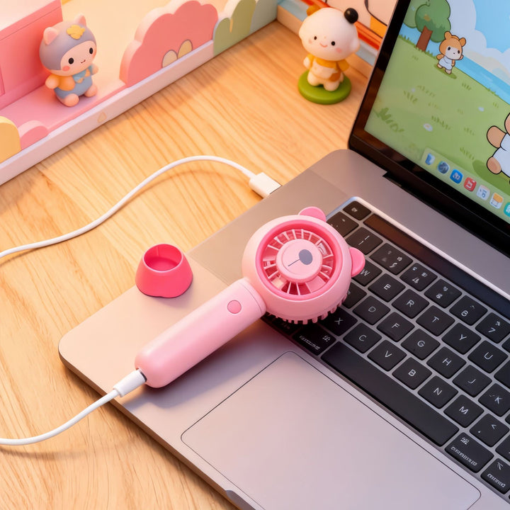 Ladies portable USB hand fan with animal design Kalsten