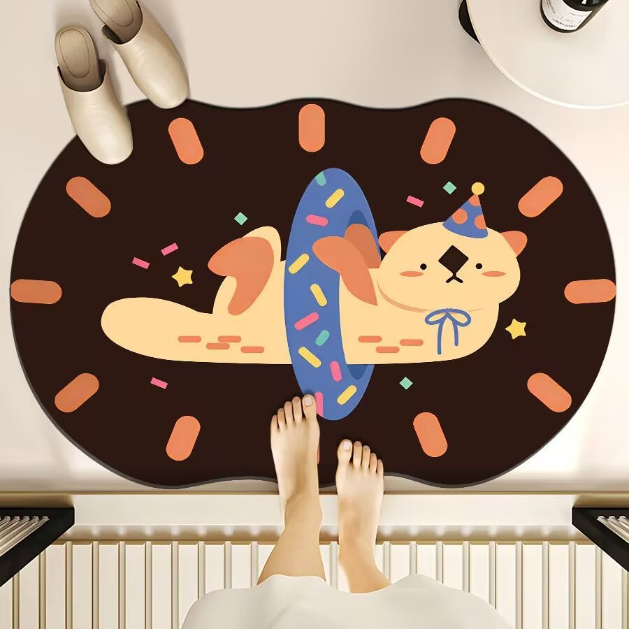 Cute Cartoon Bear Bath Mat Kalsten