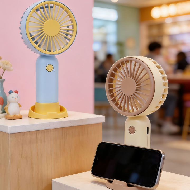 Women Portable Mini Handheld Fan with Flexible Use Kalsten