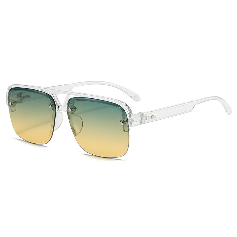 Women’s fashionable square sunglasses with transparent frame Kalsten