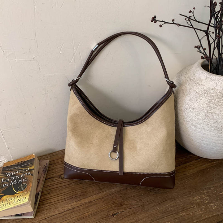 Suede Hobo Bag
