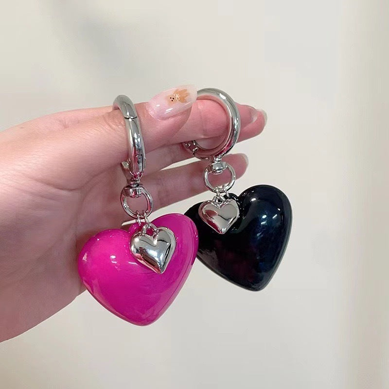 Heart-Shaped Charm Keychain Kalsten