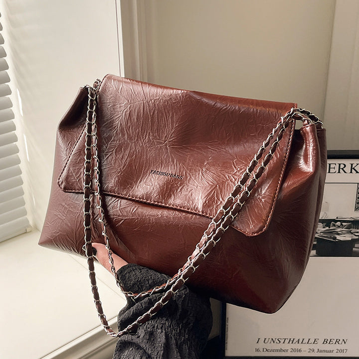 Shoulder Bag with Chain Detail