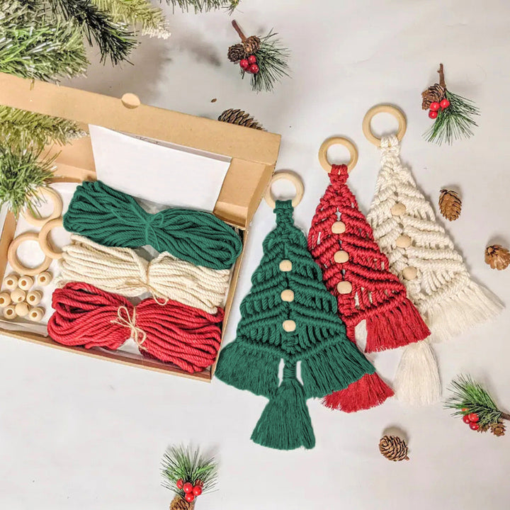 Macrame Christmas Tree Ornament Kit Kalsten