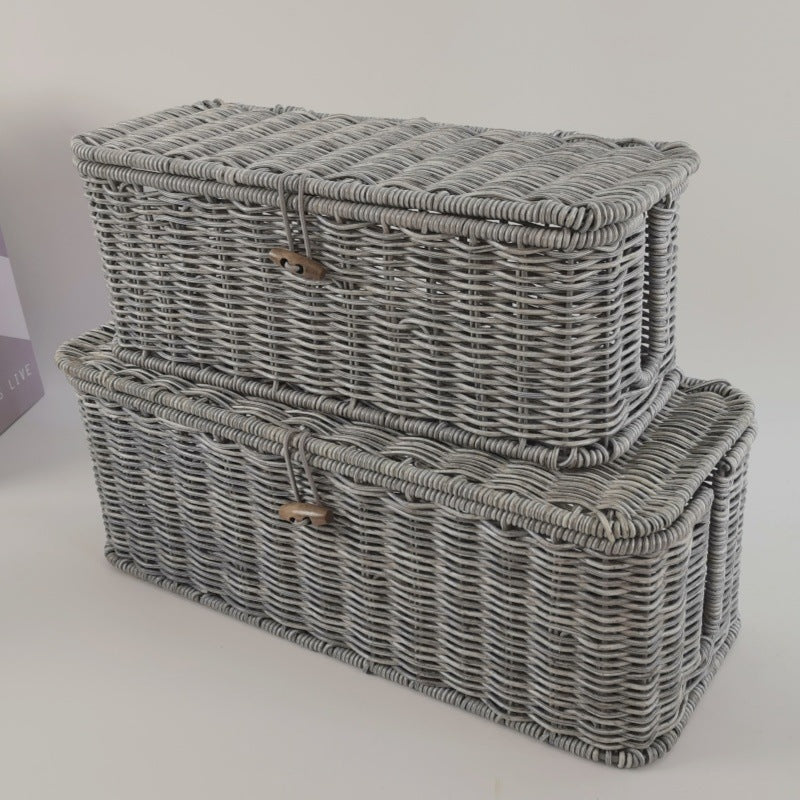 Handcrafted Wicker Storage Bins Kalsten