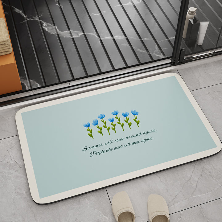 Inspirational Quote Bath Mat Kalsten